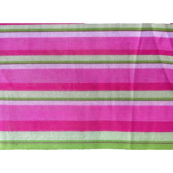 1990s Pink & Green Mod Paisley Strapless Smock Bodice Maxi Boho Dress Size Small - Picture 8 of 9